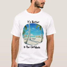 T-Shirt de praia de Caribe tropical