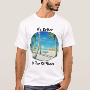 Camiseta T-Shirt de praia de Caribe tropical