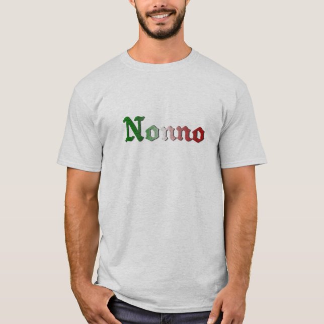 Camiseta T-shirt de primeira geração italiano de Nonno (Frente)