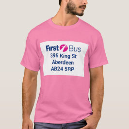 Camiseta T-Shirt de Primeiro Ônibus
