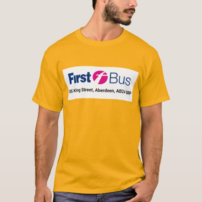 Camiseta T-Shirt de Primeiro Ônibus (Frente)