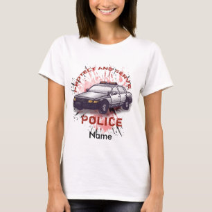 Camiseta T-Shirt de Proteção de Carro da Polícia