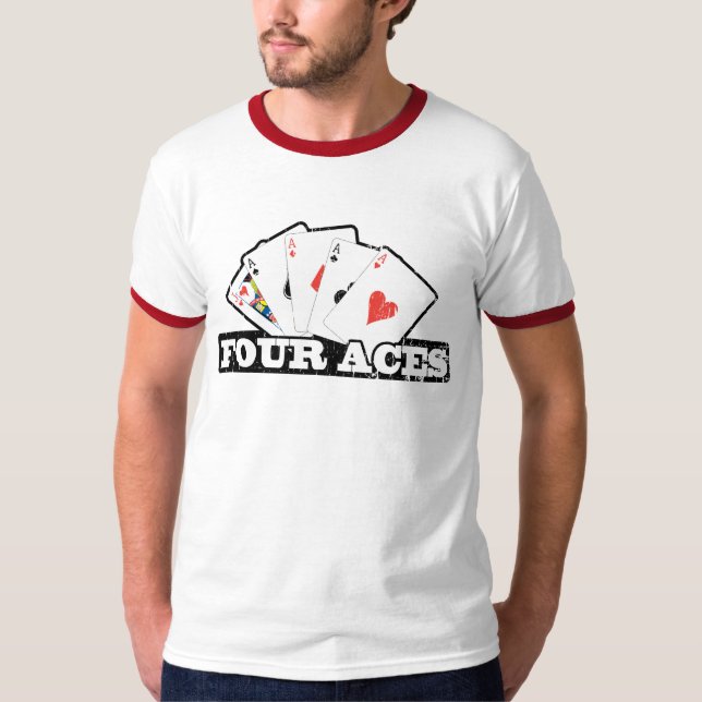 Camiseta T-shirt de quatro áss (Frente)