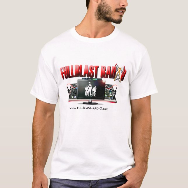 Camiseta T-shirt de rádio de Fullblast (Frente)