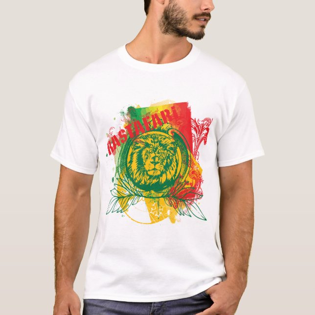 Camiseta T-shirt de Rastafari (Frente)