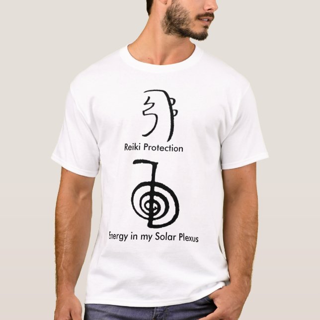 Camiseta T-shirt de Reiki para a energia e a proteção (Frente)