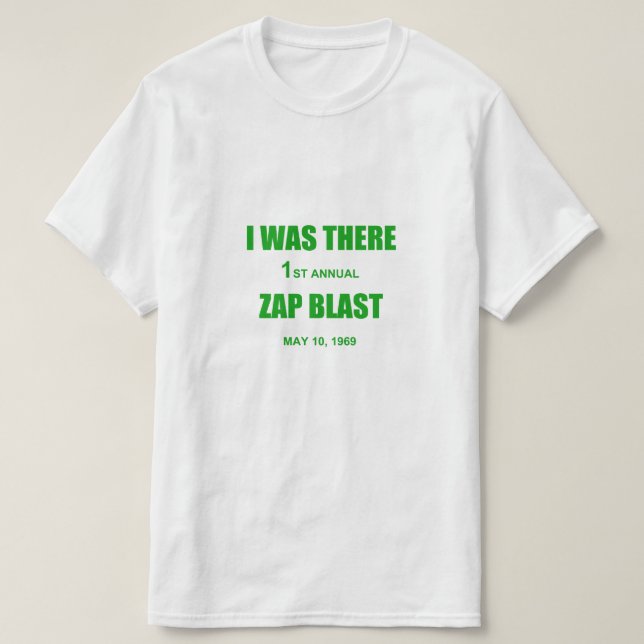 Camiseta T-Shirt de Reprodução de Explosão Zap (Frente do Design)