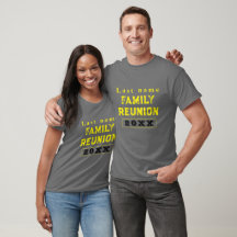 T-Shirt de reunião de família personalizada. Crie