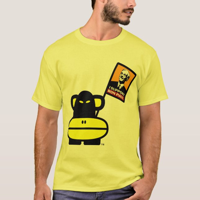 Camiseta T-shirt de Ron Paul PowerMonkey (Frente)