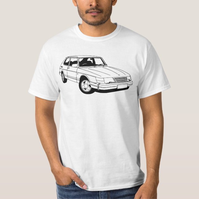 Camiseta T-shirt de SAAB 900 Turbo (Frente)