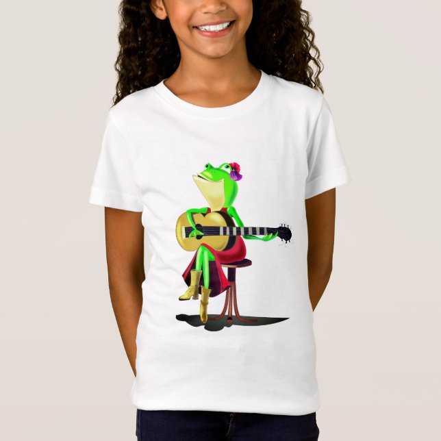 Camiseta T-Shirt de sapo de guitarra (Frente)