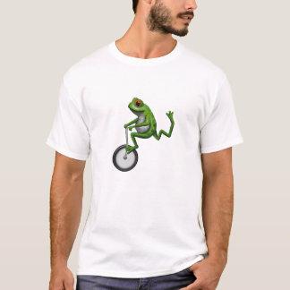 Camiseta T-shirt de sapo de perna estacionária