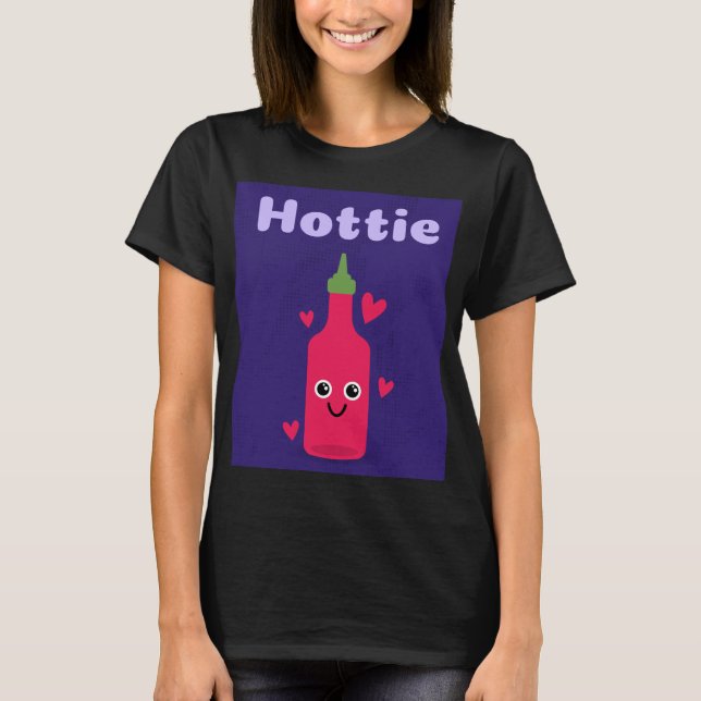 CAMISETA T-SHIRT DE SAUCE QUENTE DE SAUCE DE HOTTIE FUNNY (Frente)