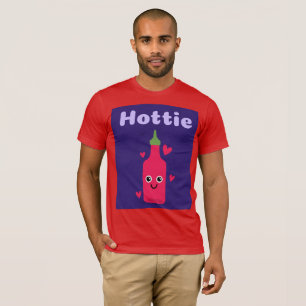 CAMISETA T-SHIRT DE SAUCE QUENTE ENGRAÇADO DE HOTTIE
