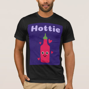 CAMISETA T-SHIRT DE SAUCE QUENTE ENGRAÇADO DE HOTTIE