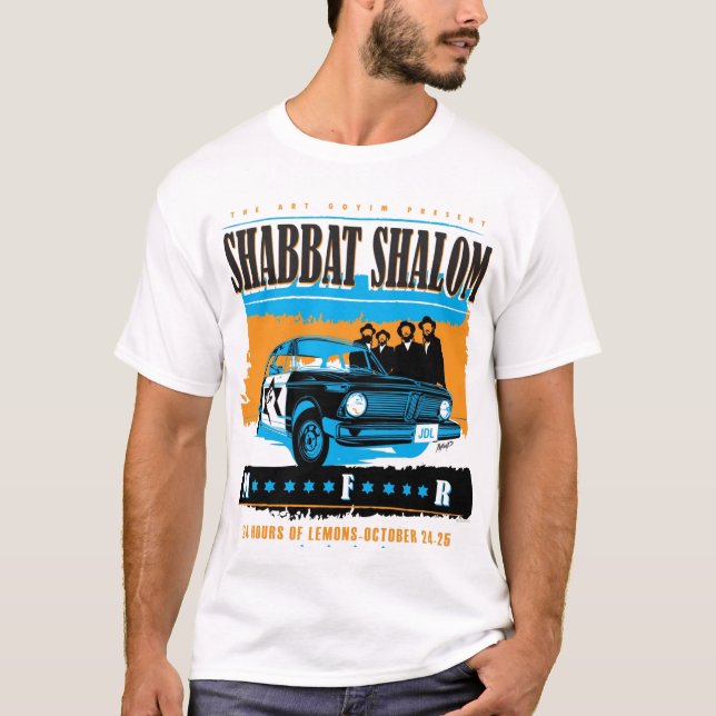 Camiseta T-shirt de Shabbat Shalom (Frente)