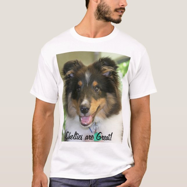Camiseta T-shirt de Sheltie (Frente)