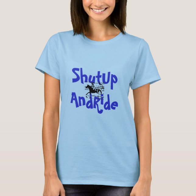 Camiseta T-shirt de ShutUpAndRide (Frente)