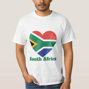 Camiseta T-Shirt de Sinalizador Cardíaco da África do Sul
