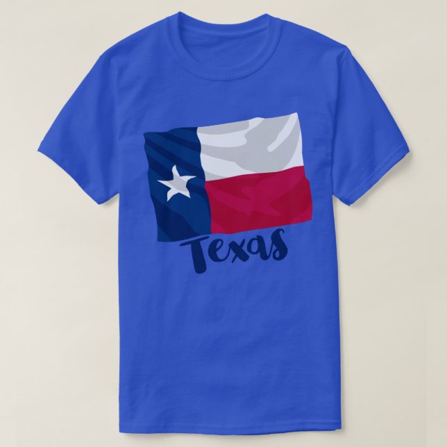 Camiseta T-Shirt de Sinalizador do Texas (Frente do Design)
