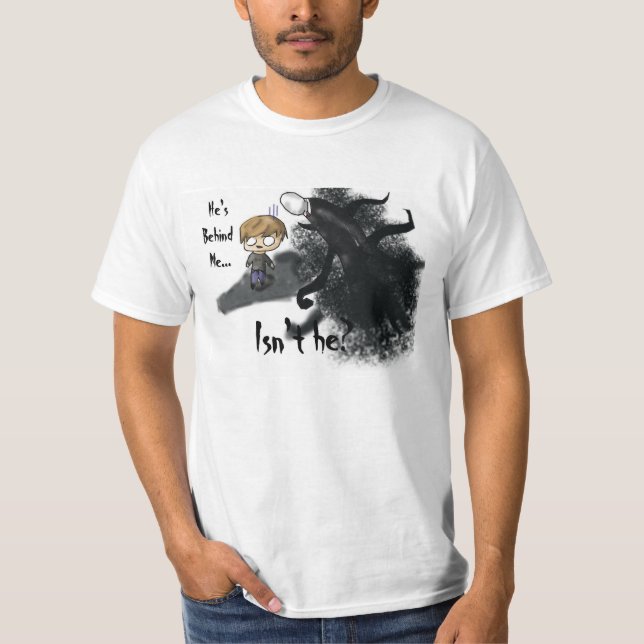 Camiseta T-shirt de Slenderman Pewdie (Frente)