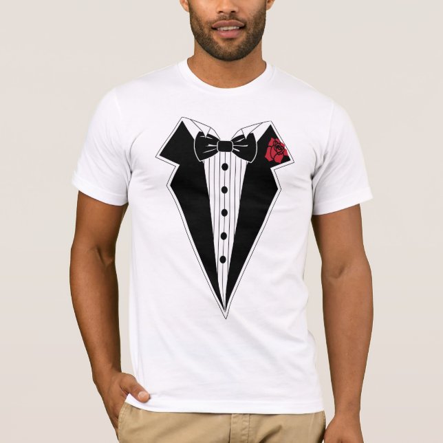 Camiseta T-shirt de smoking (Frente)