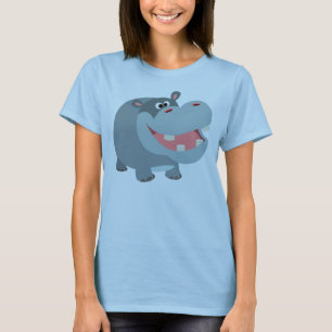 Camiseta T-shirt de sorriso bonito das mulheres do