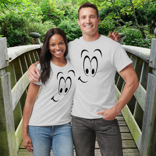 Camiseta T-shirt de sorriso da cara