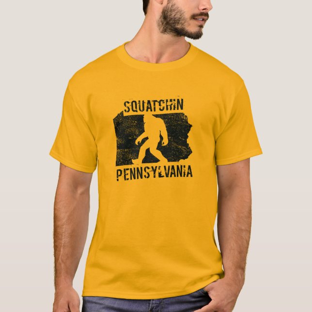 Camiseta T-shirt de Squatchin Pensilvânia (Frente)