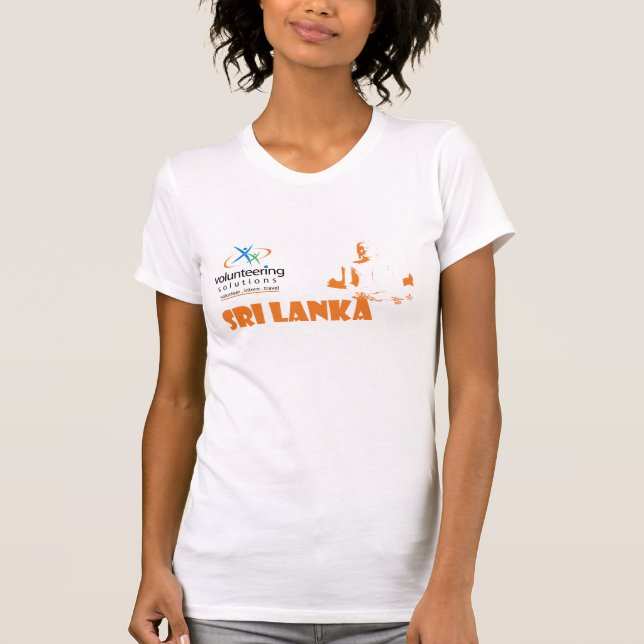 Camiseta T-shirt de Sri Lanka - oferecendo soluções (Frente)
