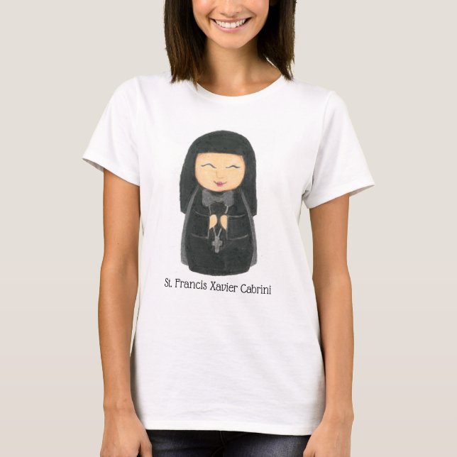 Camiseta T-shirt de St Francis Xavier Cabrini (Frente)