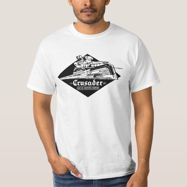 Camiseta T-shirt de Streamliner do cruzado da estrada de (Frente)