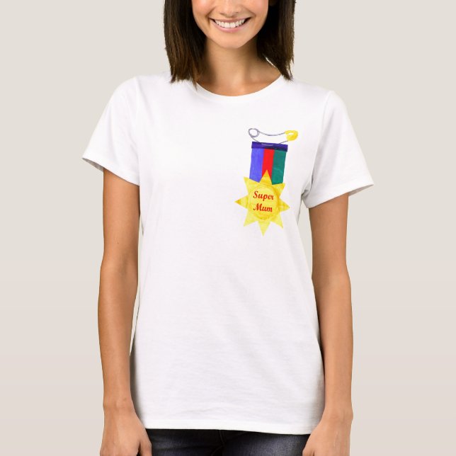 Camiseta T-shirt de "SuperMum" (Frente)