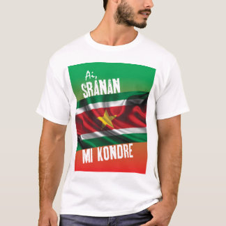 Camiseta T-shirt de Suriname com texto