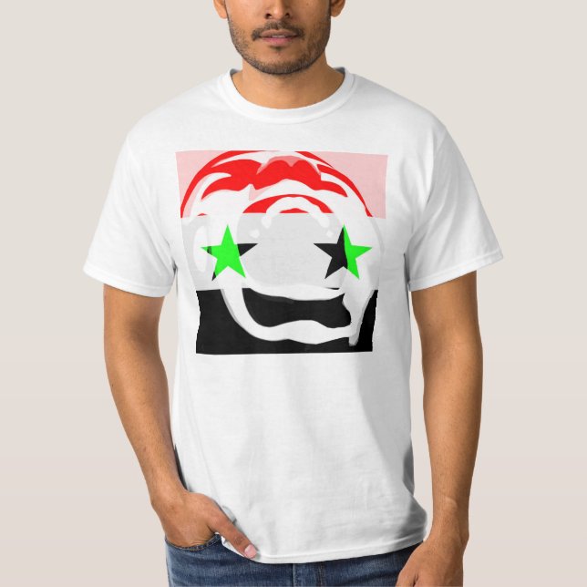 Camiseta T-shirt de Syria do apoio (Frente)