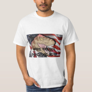 Camiseta T-SHIRT DE T-REX! Faça América pré-histórica