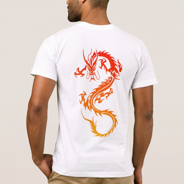 Camiseta T-Shirt de Tatuagem de na moda Dragon (Verso)