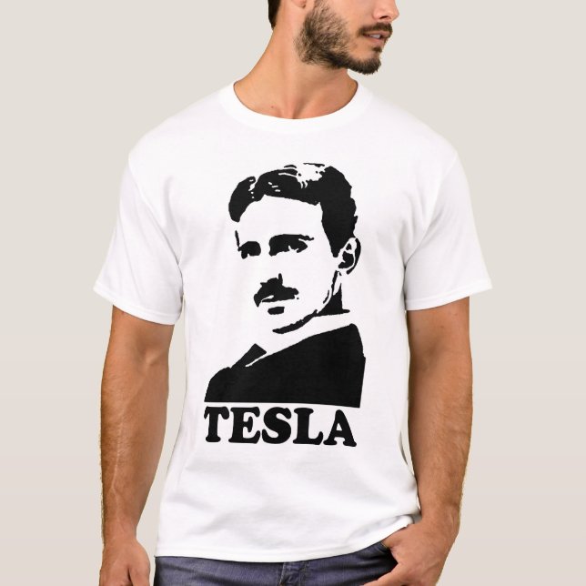 Camiseta T-shirt de Tesla (Frente)
