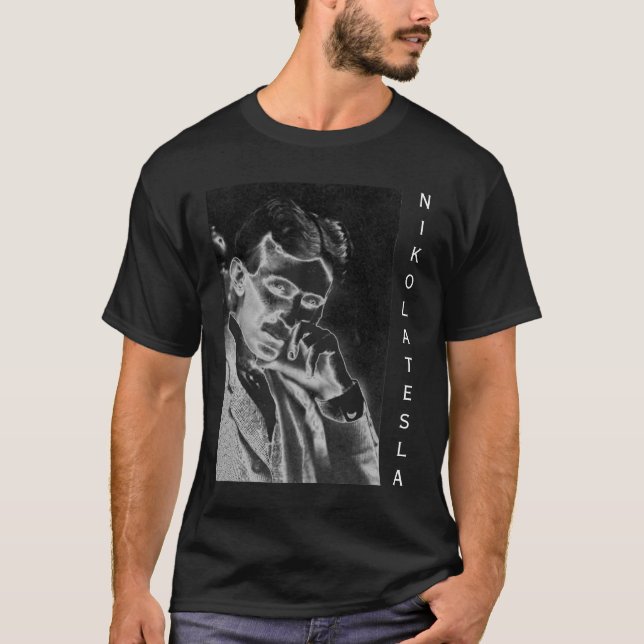 Camiseta T-shirt de Tesla (Frente)