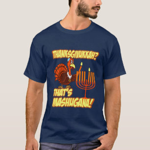 Camiseta T-shirt de Thanksgivukkah Mashugana