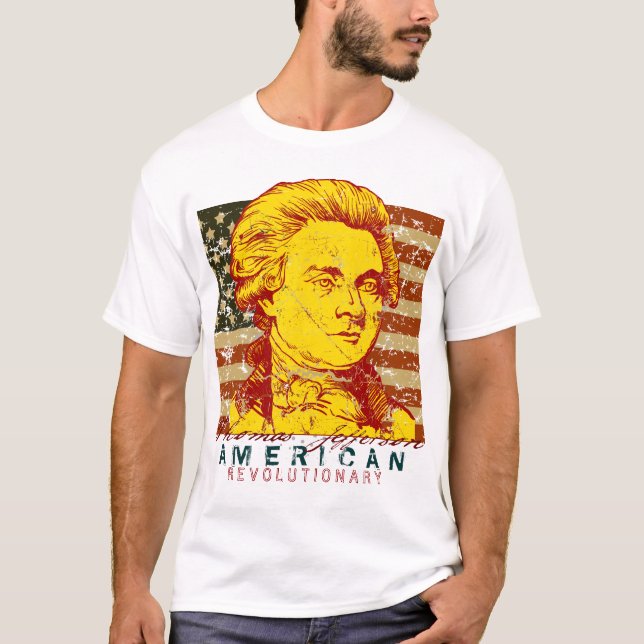 Camiseta T-shirt de Thomas Jefferson - personalizado (Frente)