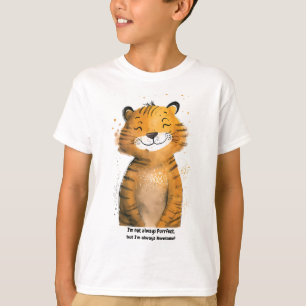 Camiseta t-shirt de tigre para crianças personalizadas