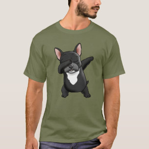 Camiseta T-shirt de toque ligeiro do buldogue francês