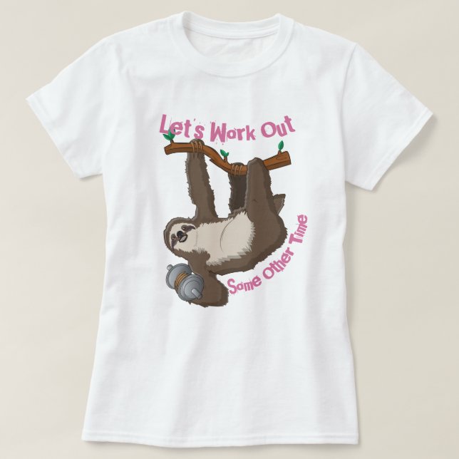 Camiseta T-Shirt de Trabalho de vamos (Frente do Design)
