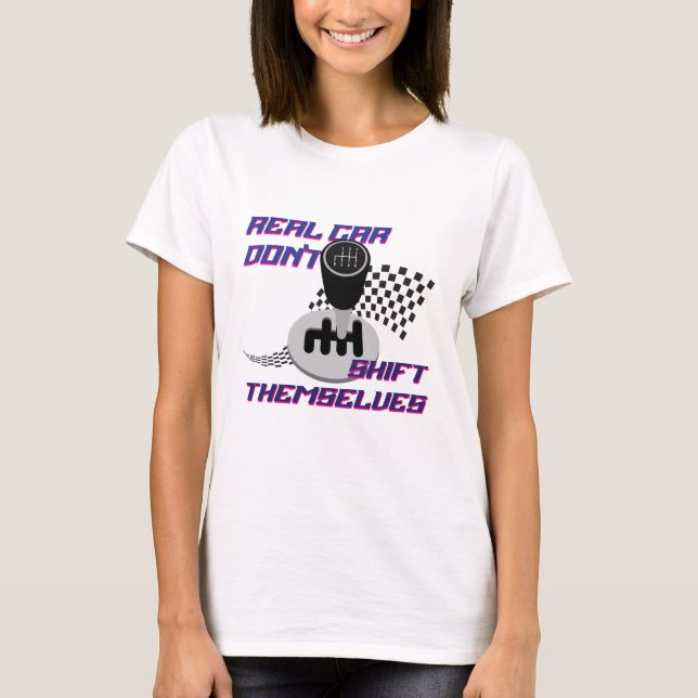 Camiseta T-Shirt de Transmissão Manual |Camisas De Automóve (Frente)
