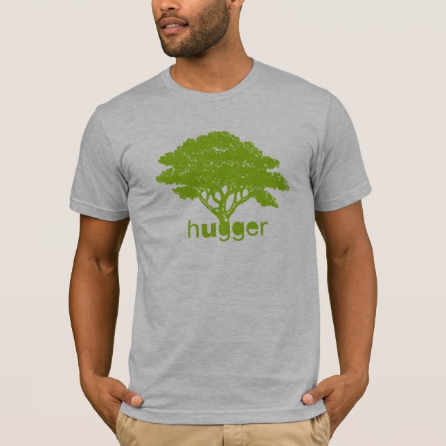 Camiseta T-shirt de Tre Hugger/t-shirt do Dia da Terra (Frente)
