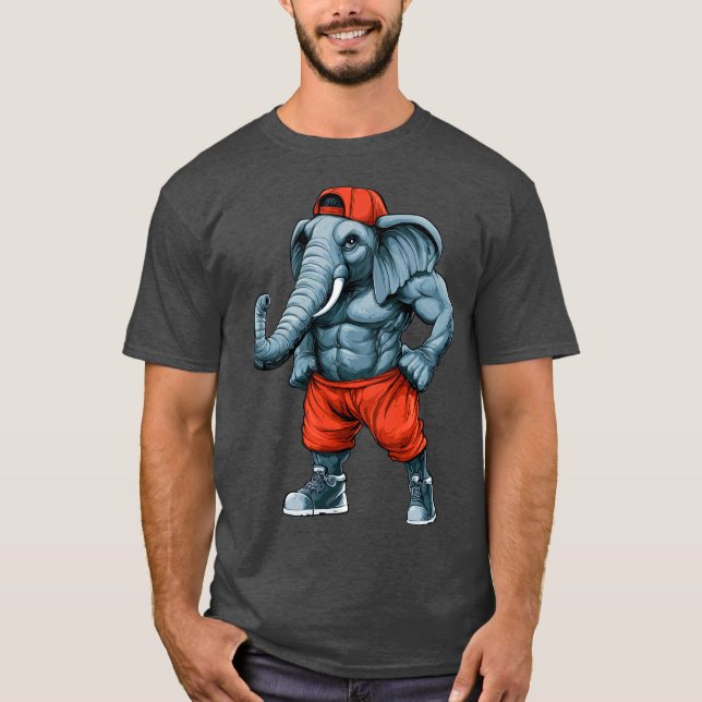 Camiseta T-Shirt de Treinador de Esportes Elefant (Frente)