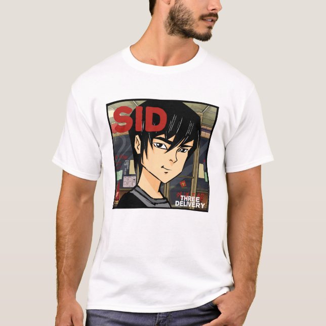 Camiseta T-shirt de três Delivery™ Sid (Frente)