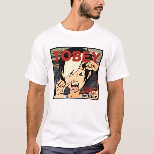 Camiseta T-shirt de três Delivery™ Tobey (Frente)
