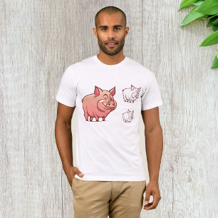 Camiseta T-Shirt de Três Porcos